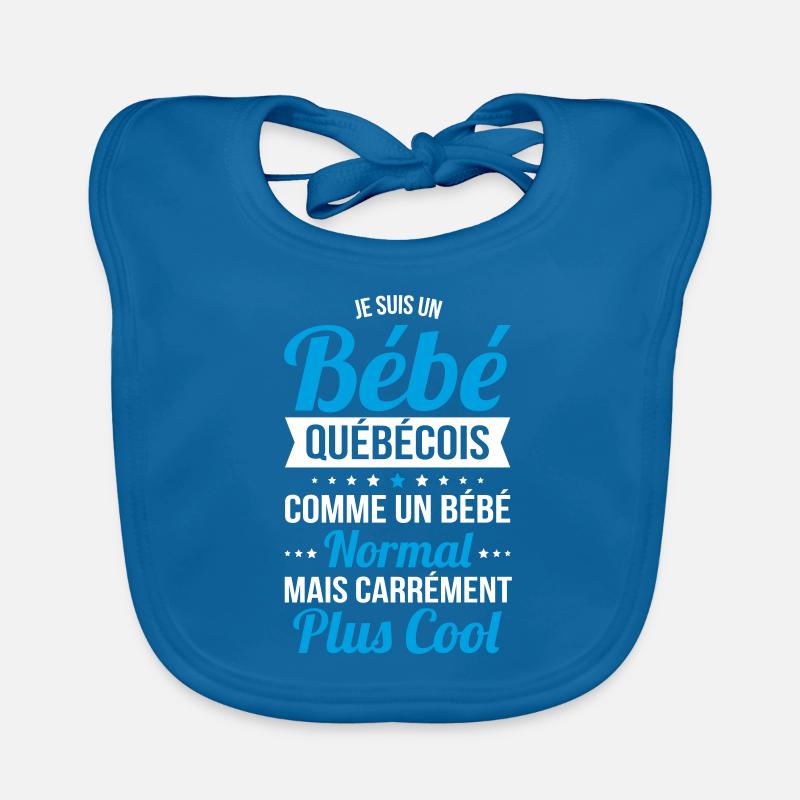 Bébé Québécois comme un Bébé normal mais plus Cool Bavoir bio Bébé