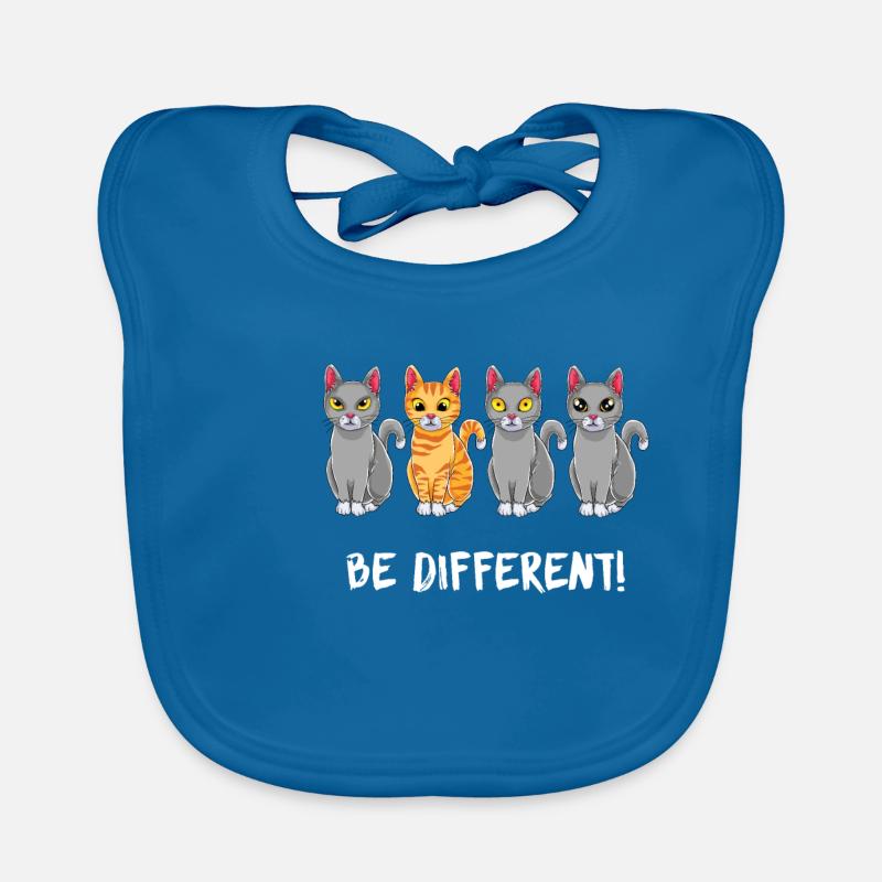 Soyez différent - Chat disant chat - chats mignons Bavoir bio Bébé