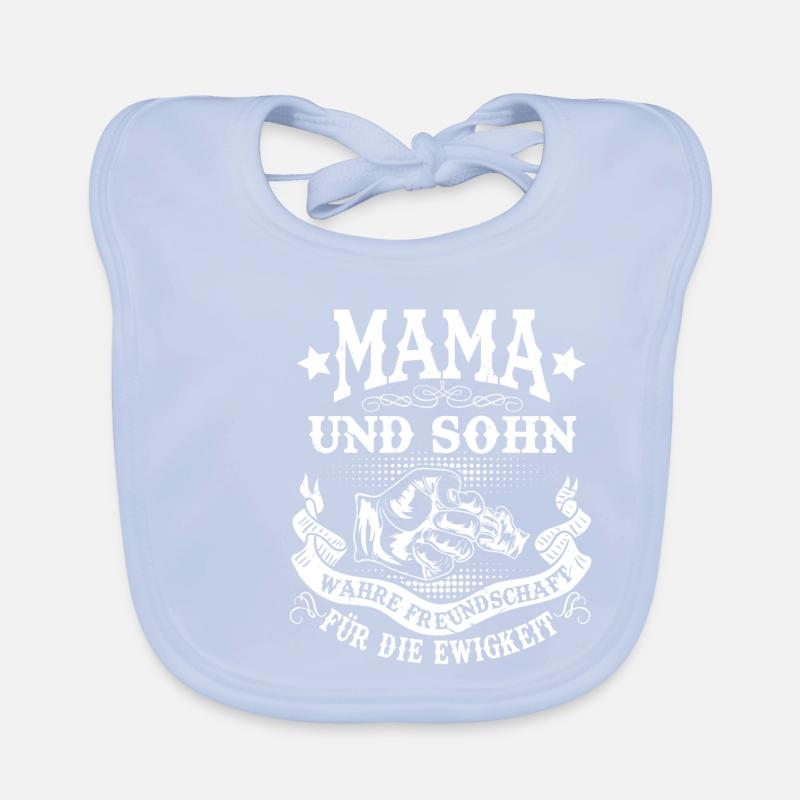 Mama Und Sohn Motive Partnerlook Mutter Muttertag Baby Bio-Lätzchen