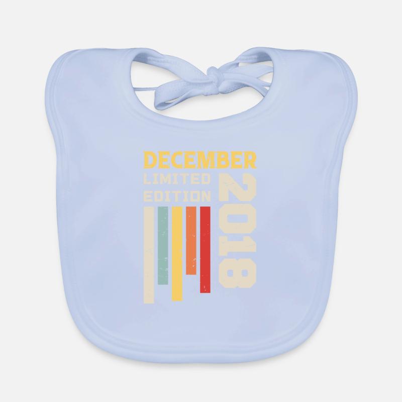 Dezember 2018 - Dezember 2018 Geburtstagsgeschenk Baby Bio-Lätzchen