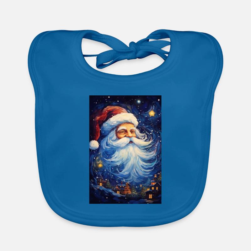 Weihnachtsmann Baby Bio-Lätzchen