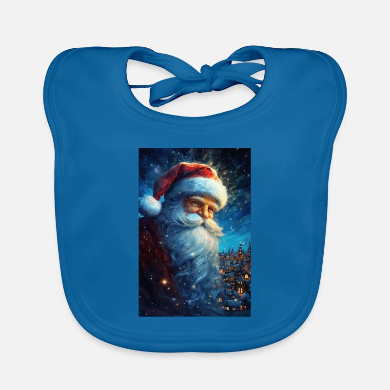 Weihnachtsmann Baby Bio-Lätzchen