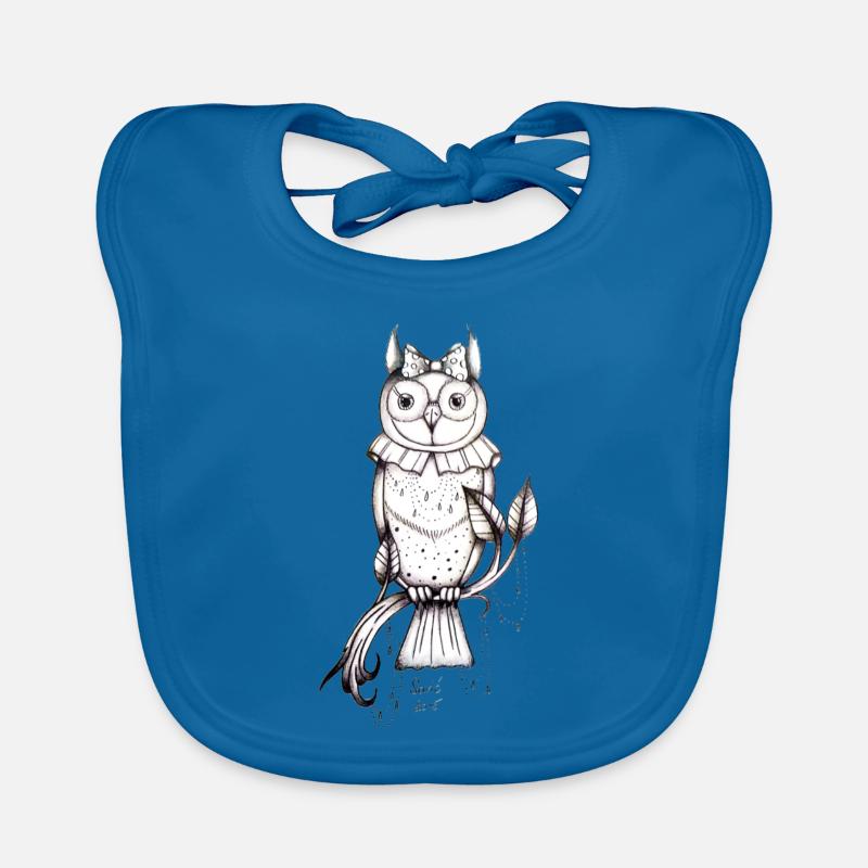 Eule Baby Bio-Lätzchen