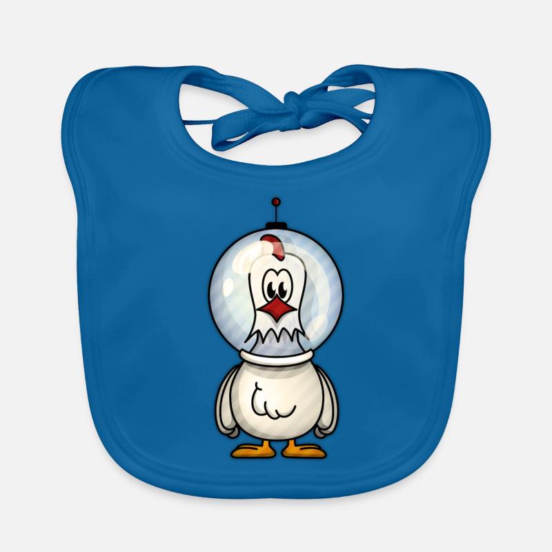 Le poulet astro dans l’espace Bavoir bio Bébé
