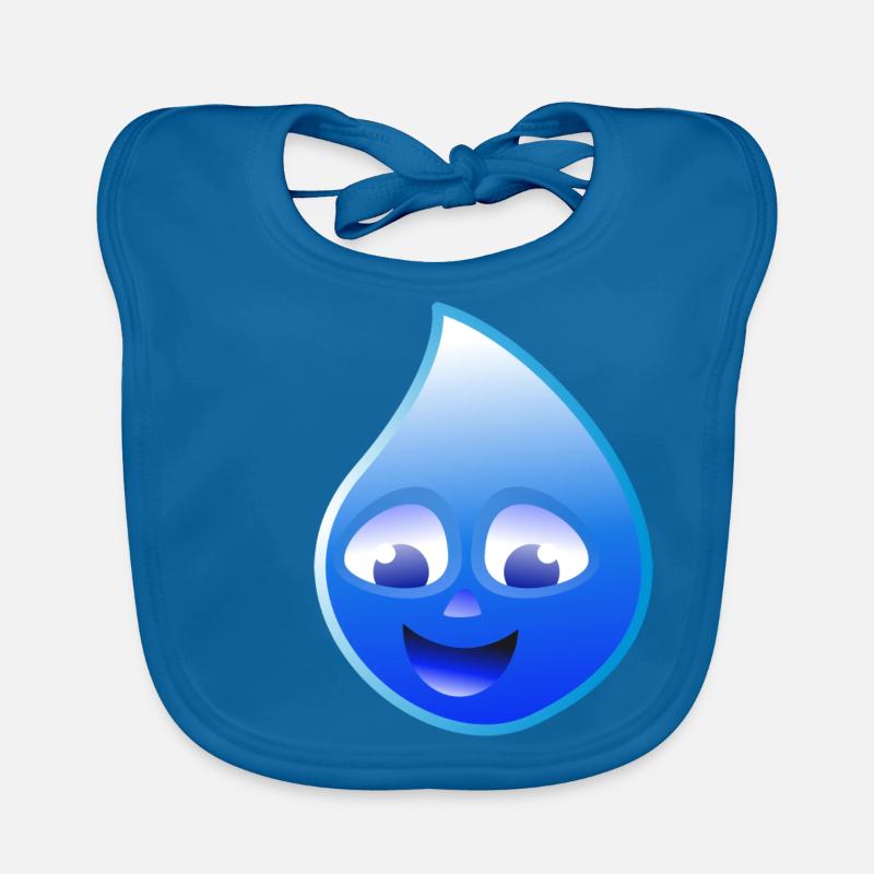 Wassertropfen Baby Bio-Lätzchen