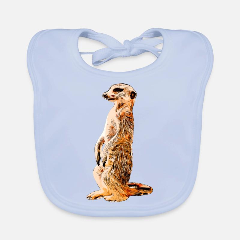 Erdmännchen Baby Bio-Lätzchen