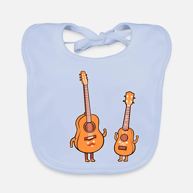 Ukulele Father's Day Father's Day Gift Organic Baby Bibs