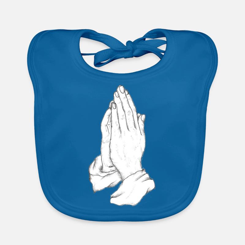 Praying Hands Organic Baby Bibs