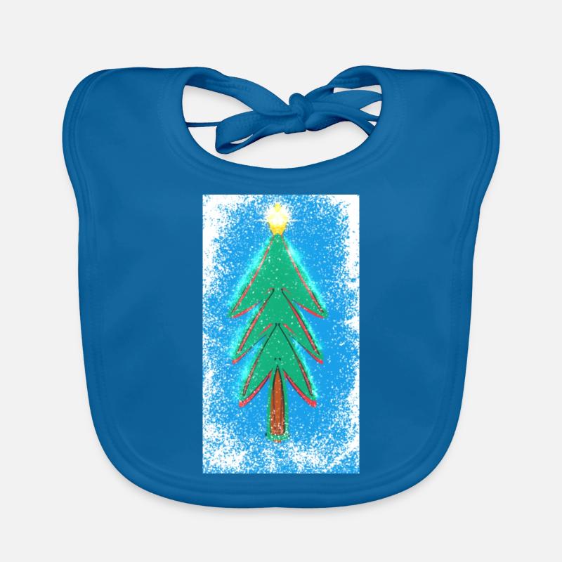 Weihnachtsbaum Baby Bio-Lätzchen
