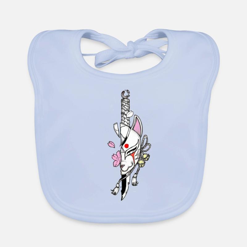 Masque Kitsune Bavoir bio Bébé