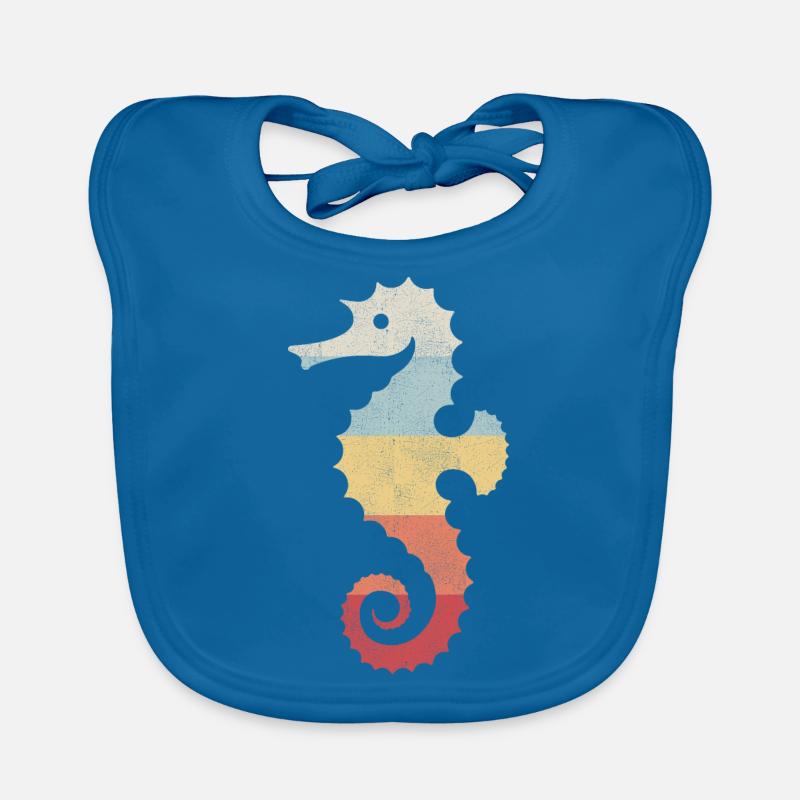 Seepferdchen Baby Bio-Lätzchen