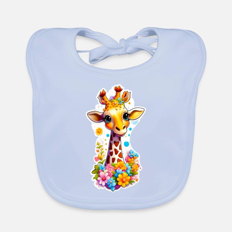 Süße Baby Giraffe Baby Bio-Lätzchen