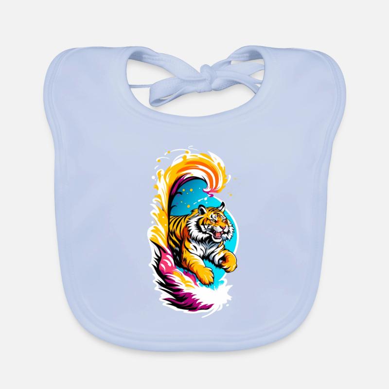 Tiger Sprung Baby Bio-Lätzchen