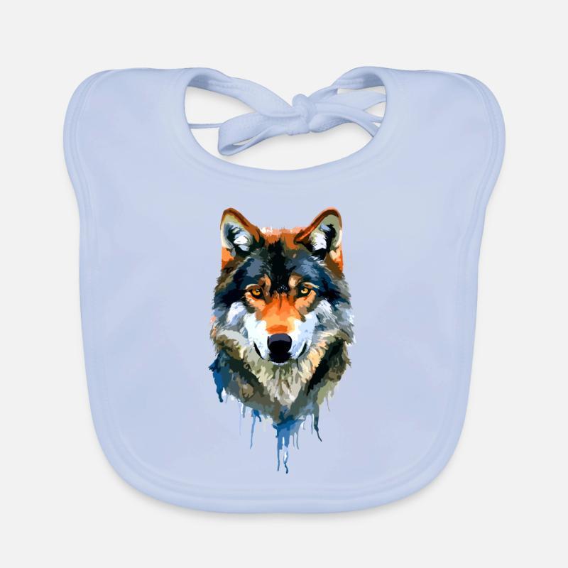 Der Wolf Baby Bio-Lätzchen