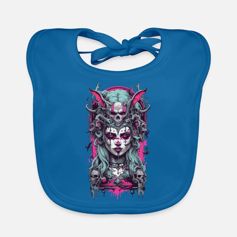 Gothic Witch Demon E-Girl Occult Magic Design Organic Baby Bibs