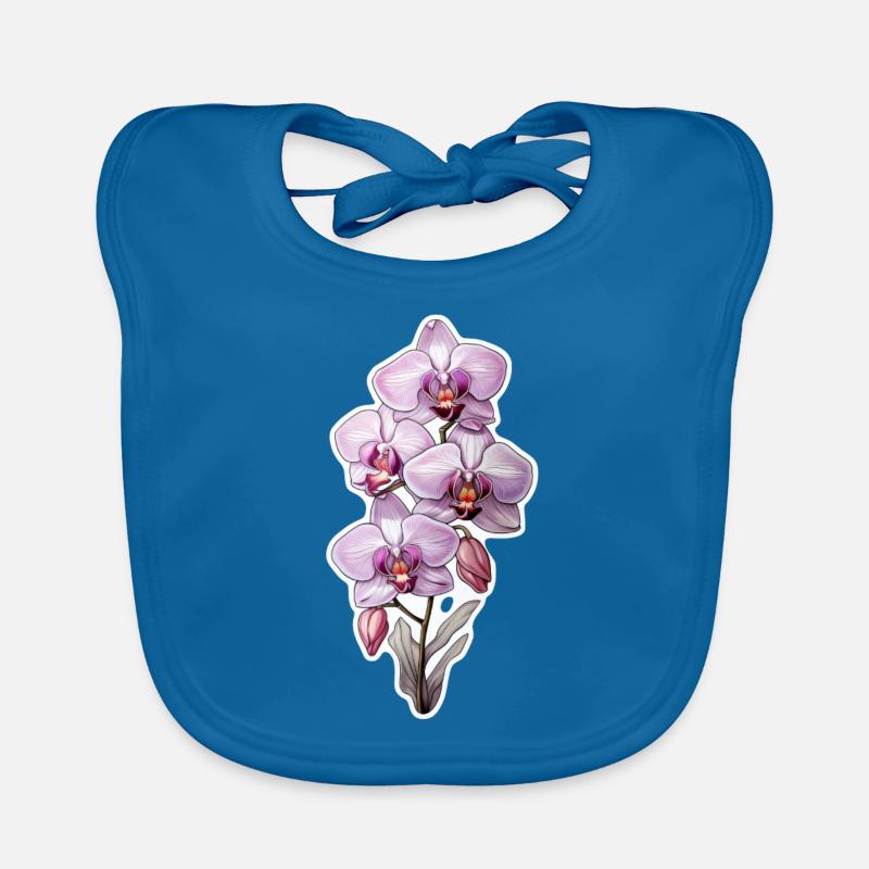 Orchidée Bavoir bio Bébé