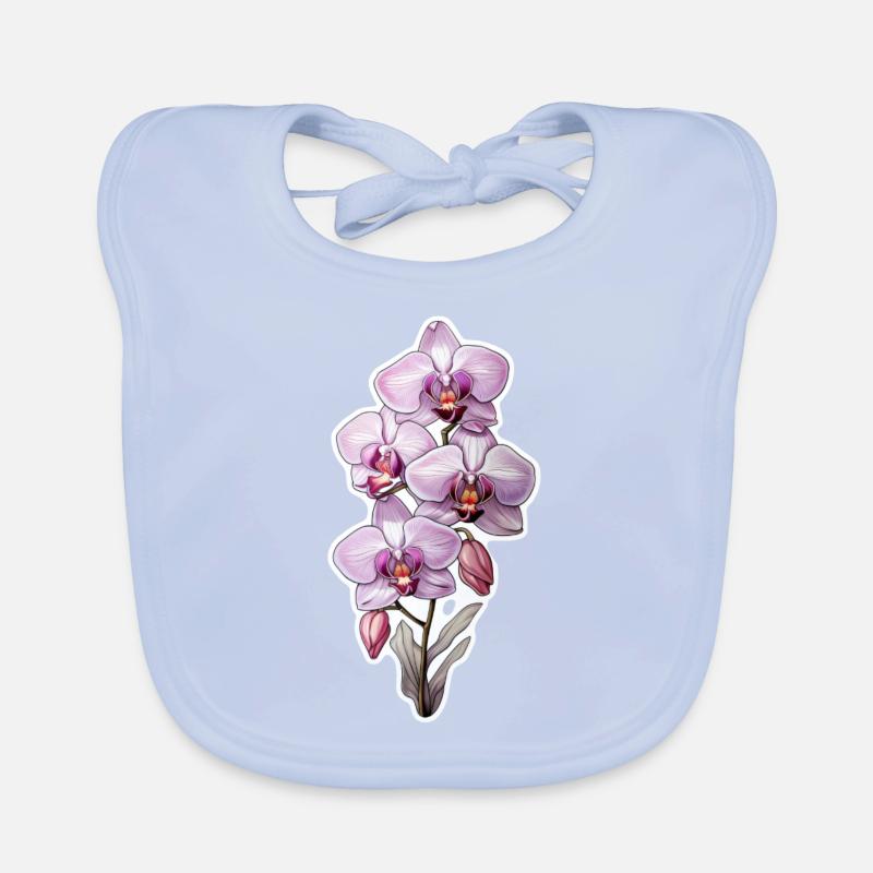 Orchidee Baby Bio-Lätzchen