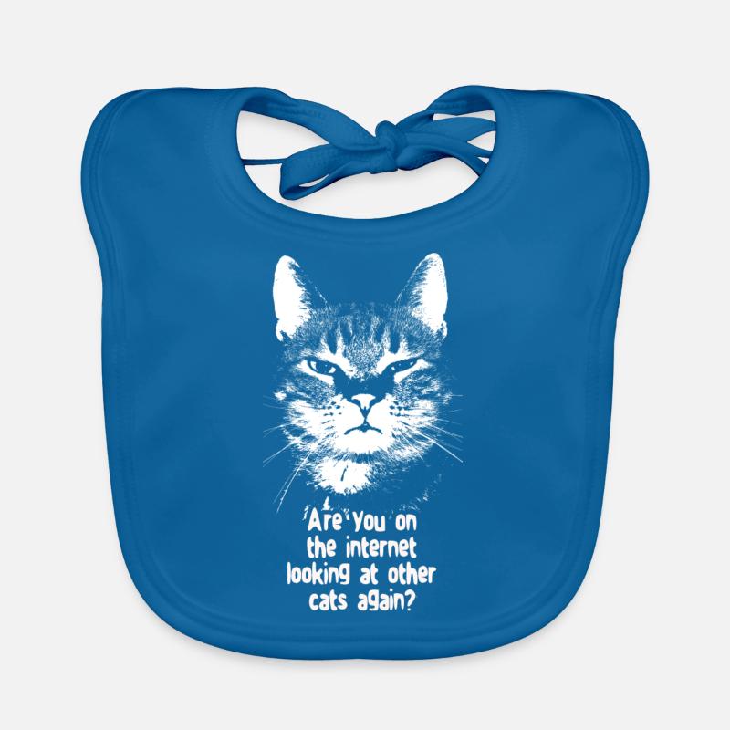 Internet Cat Organic Baby Bibs