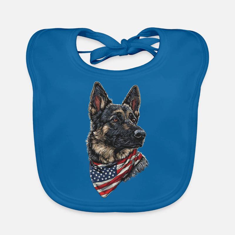 Deutscher Schäferhund Baby Bio-Lätzchen