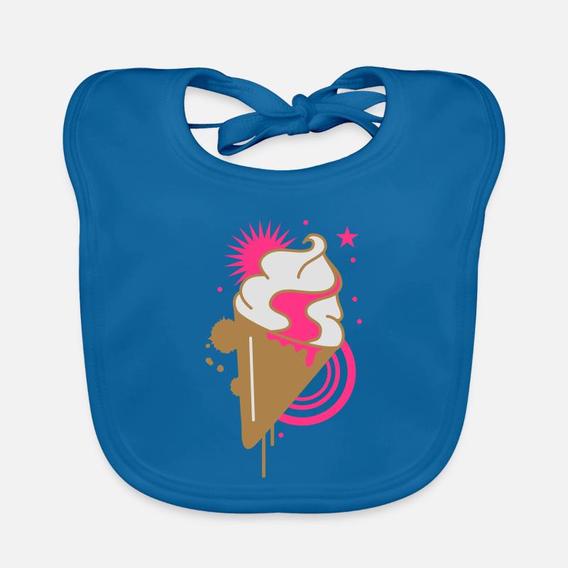 A cone with soft ice Organic Baby Bibs