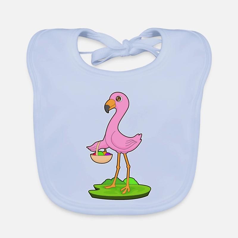 Flamingo Obstkorb Baby Bio-Lätzchen