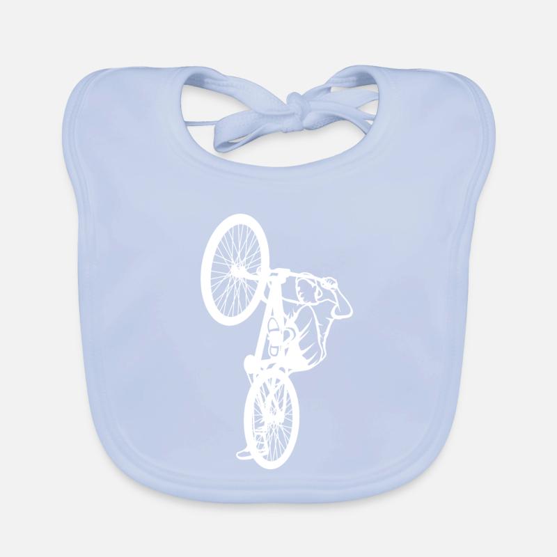 Dessin de cycliste BMX Bavoir bio Bébé
