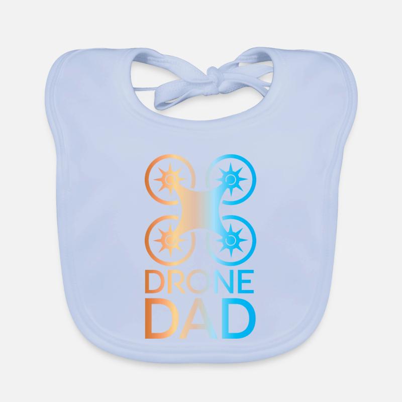 drone dad colors drone pilot icon icon logo Organic Baby Bibs