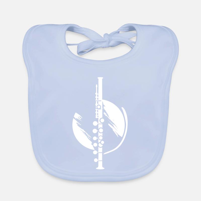 Flöte Baby Bio-Lätzchen