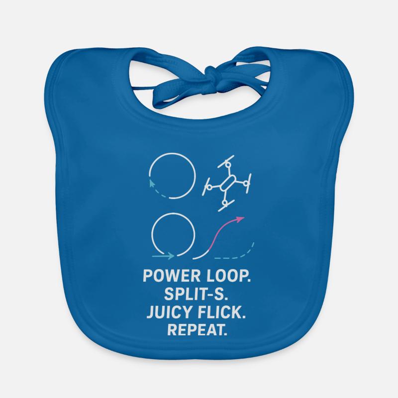 Power Loop Split-S Juicy Flick Repeat Baby Bio-Lätzchen