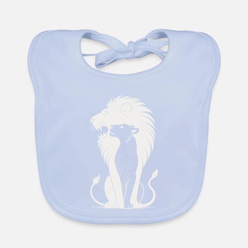 Silhouette du Lion Royal Bavoir bio Bébé