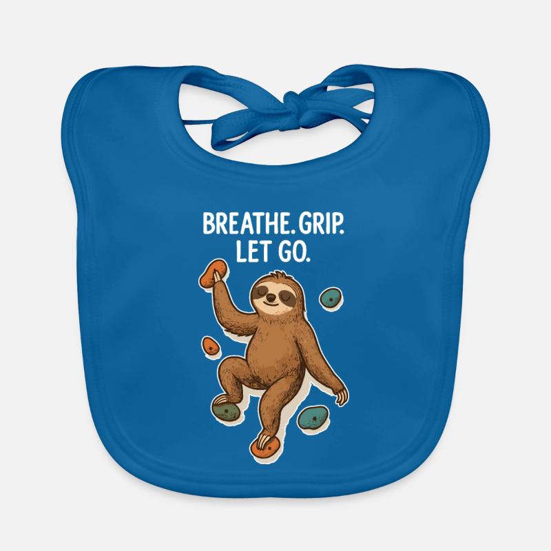 Zen Faultier: Grip Let Go Klettern Baby Bio-Lätzchen
