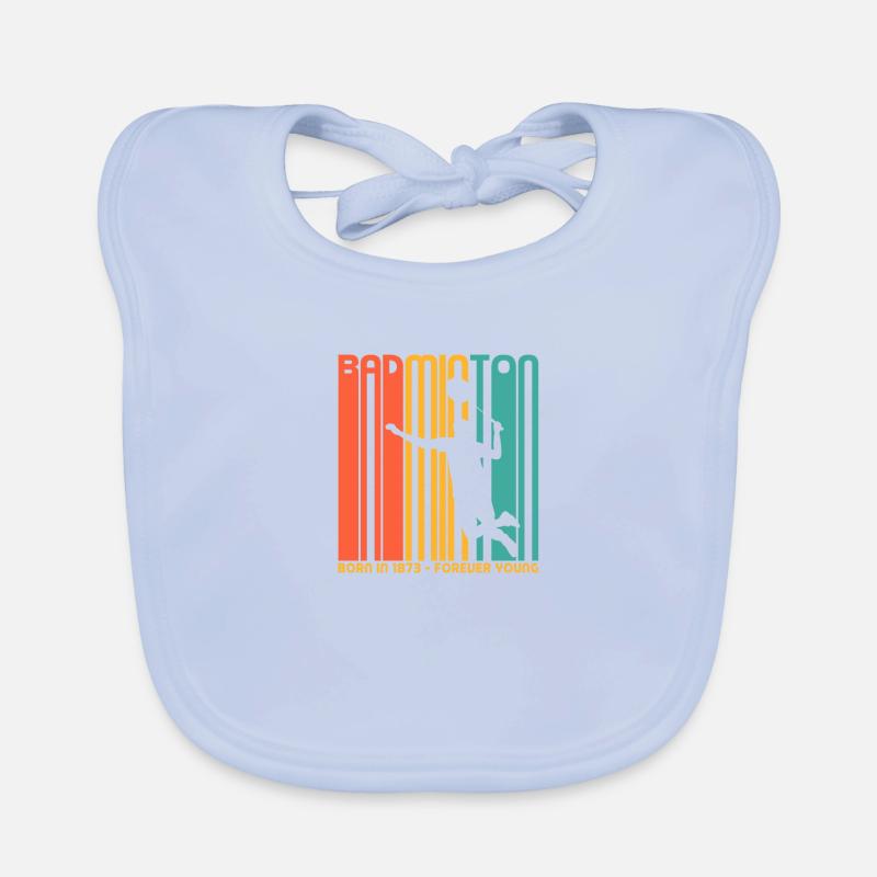 Badminton, geboren 1873. Bamton-Ventilatoren Baby Bio-Lätzchen