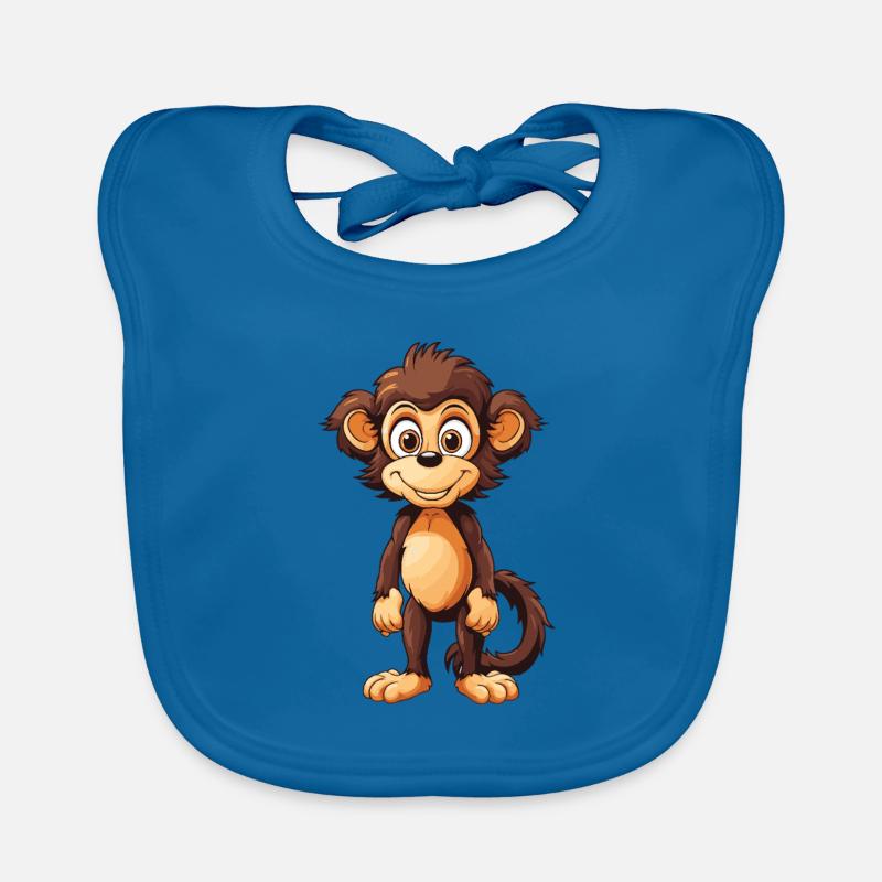 Monkey Animal Organic Baby Bibs