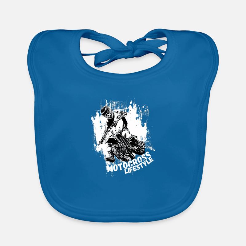 Motocross Design Enduro / Gift Idea Organic Baby Bibs