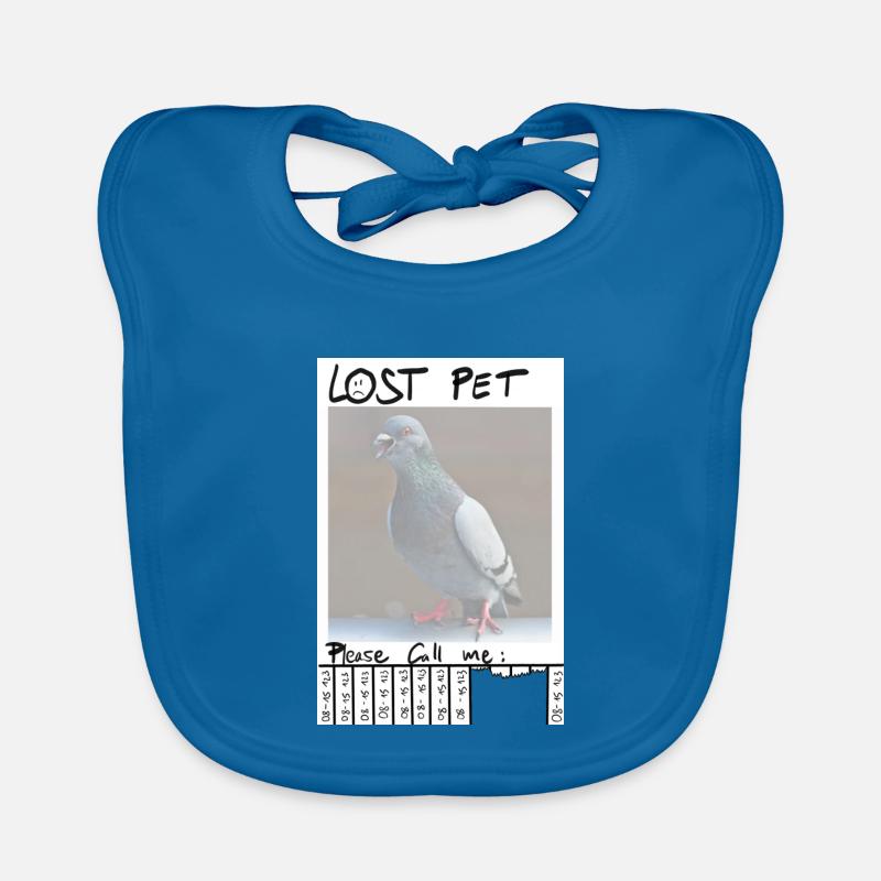 Lost pet please call me Bavoir bio Bébé