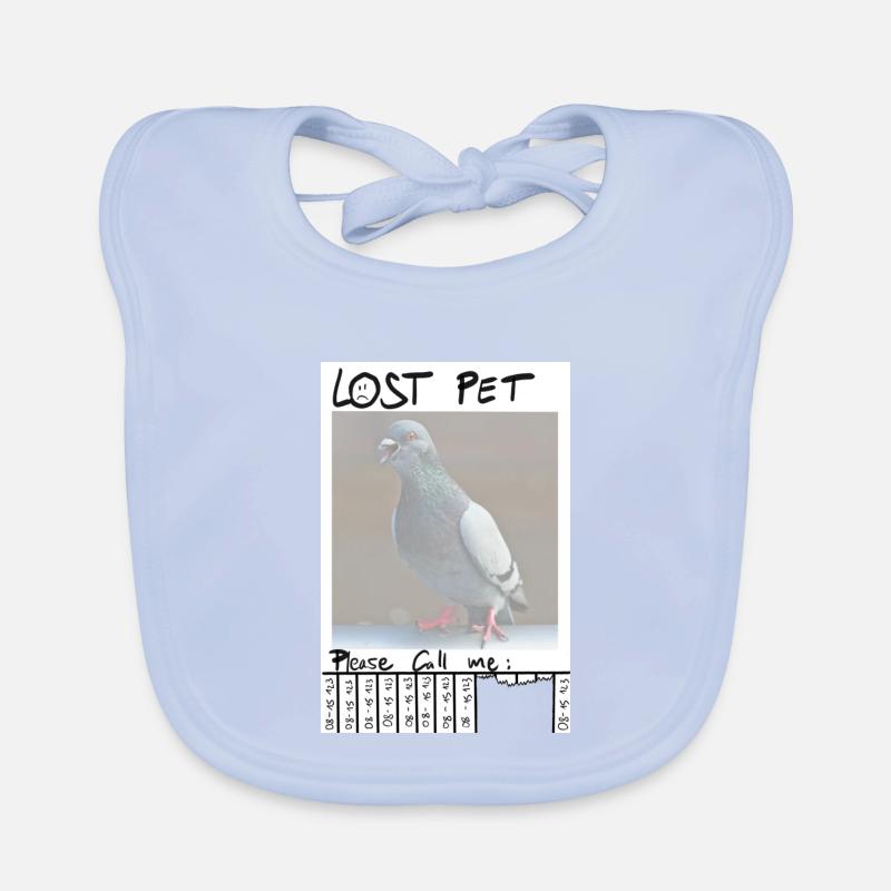 lost pet please call me Baby Bio-Lätzchen