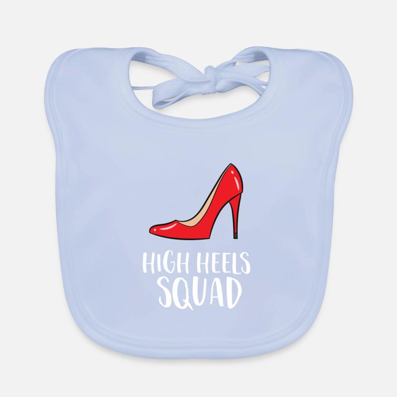 Talons hauts rouges - High Heels Squad Bavoir bio Bébé