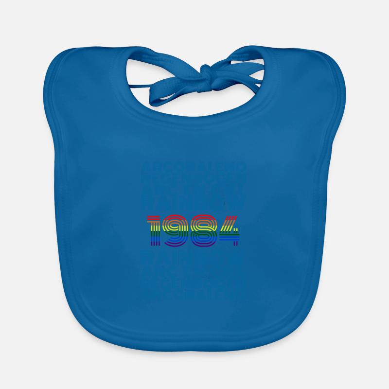 Rainbow 1984 Organic Baby Bibs