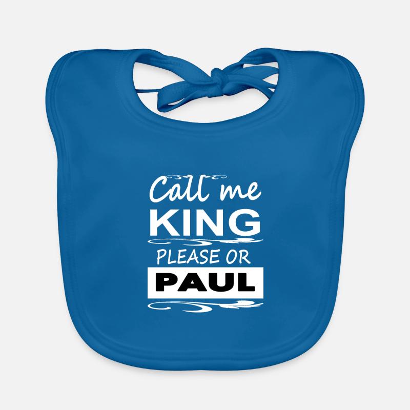 Ich heiße Paul ich bin Paul King Paul Geschenkidee Baby Bio-Lätzchen