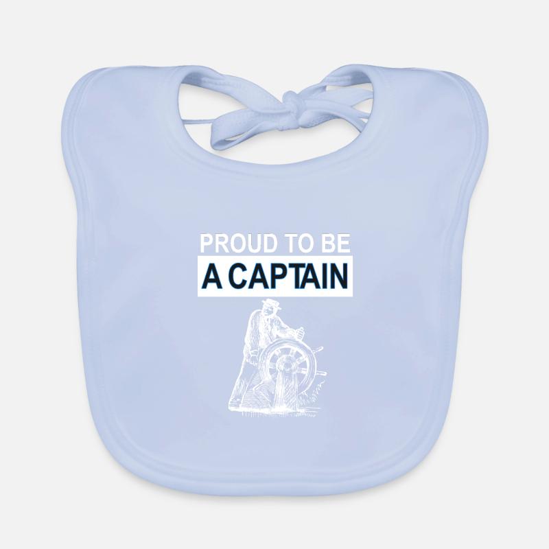 fier capitaine bateau croisière poison Bavoir bio Bébé