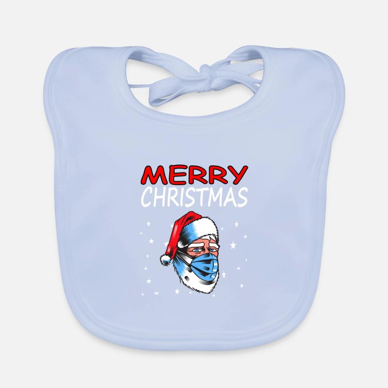 Saint-Nicolas Joyeux Noël Cadeau du Père Noël Bavoir bio Bébé