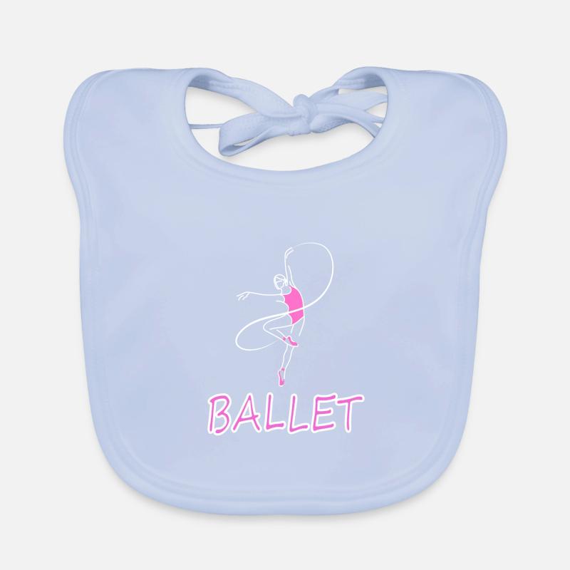 Danse de ballet Danseur de ballet Cadeau de danseur de ballet Bavoir bio Bébé