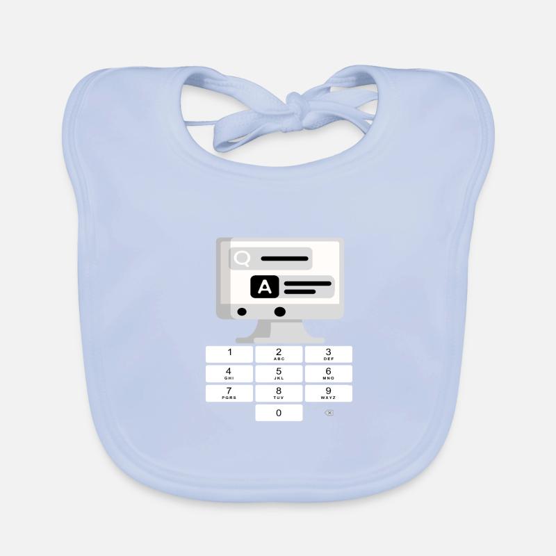 computerfreak Informatik Gamer Konsole Geschenk Baby Bio-Lätzchen