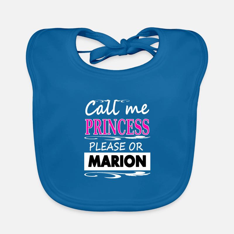 Ich heiße Marion Prinzessin Marion Geschenkidee Baby Bio-Lätzchen