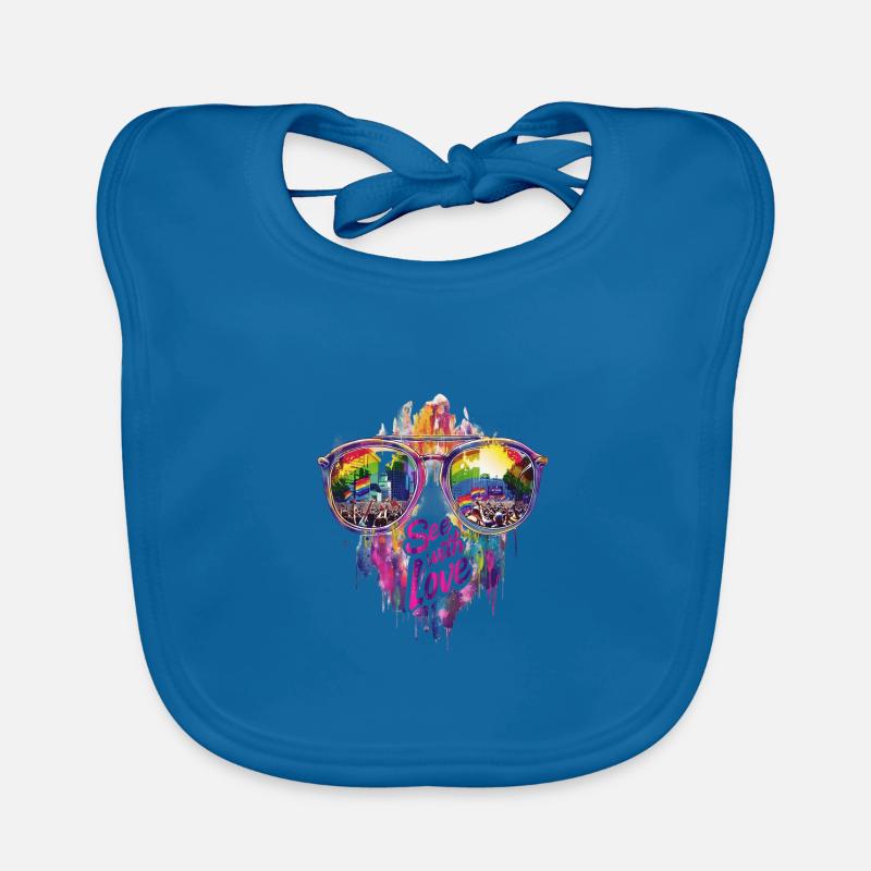 See With Love Vibrant Equality Design Organic Baby Bibs