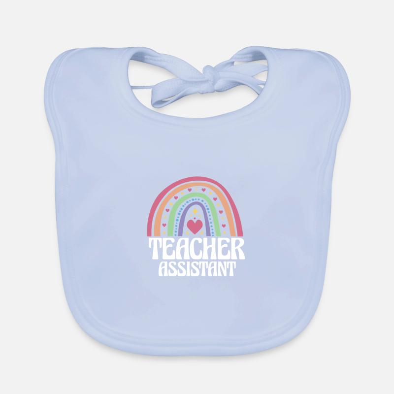 Teacher Assistant School Educator Substitute Baby Bio-Lätzchen