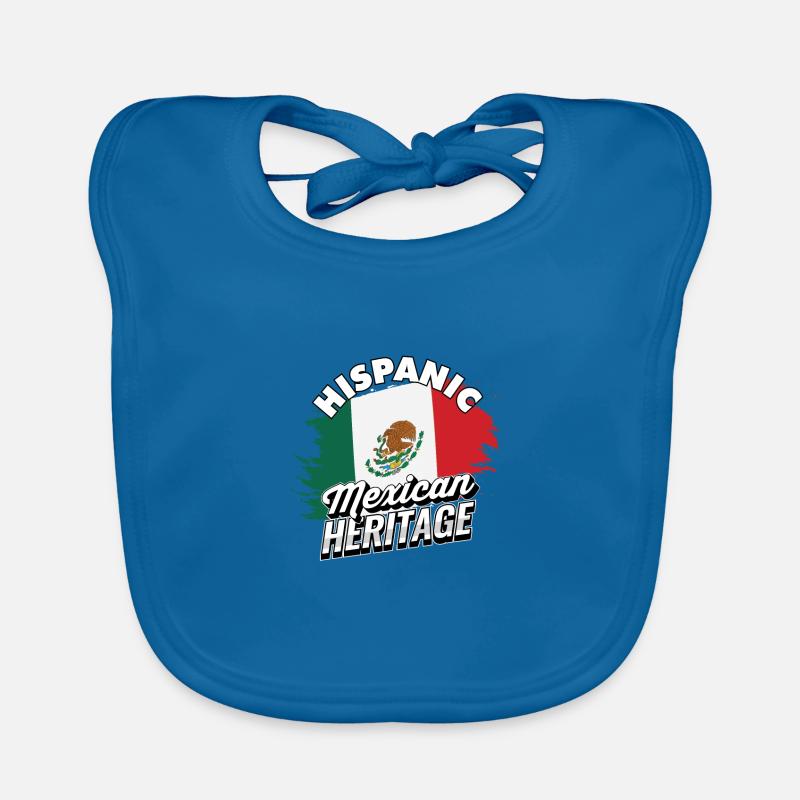 Fierté du patrimoine hispano-mexicain - Mexique Bavoir bio Bébé
