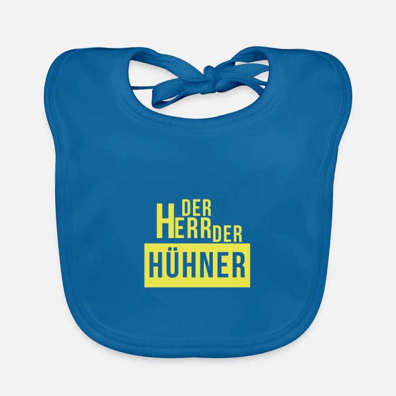 Der Herr der Hühner Baby Bio-Lätzchen