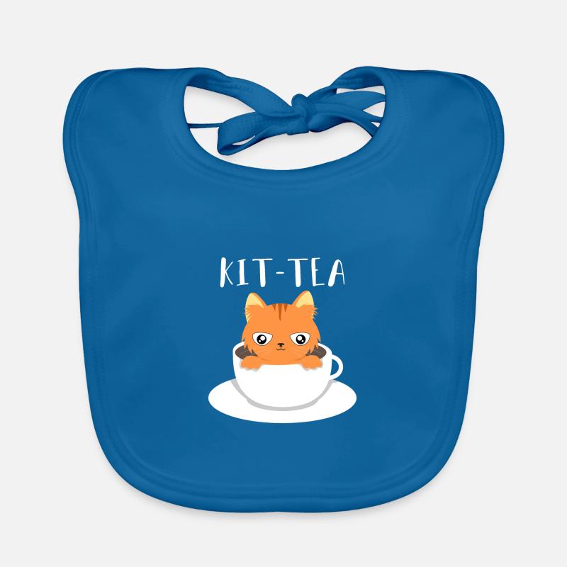 Cats tea cup Organic Baby Bibs
