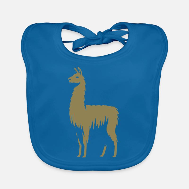 Llama Silhouette Organic Baby Bibs